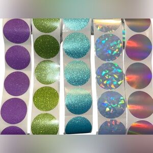 100 2 inch PERSONALIZED/ CUSTOM STICKERS CHOOSE 1 COLOR